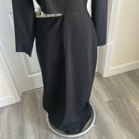 Zara Black Long Sleeve Dress with Unique Cutout - Picture 5 of 15